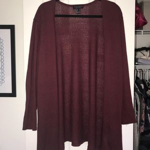 Burgundy Cardigan